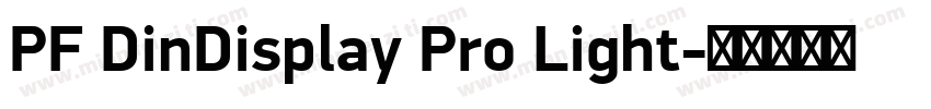 PF DinDisplay Pro Light字体转换